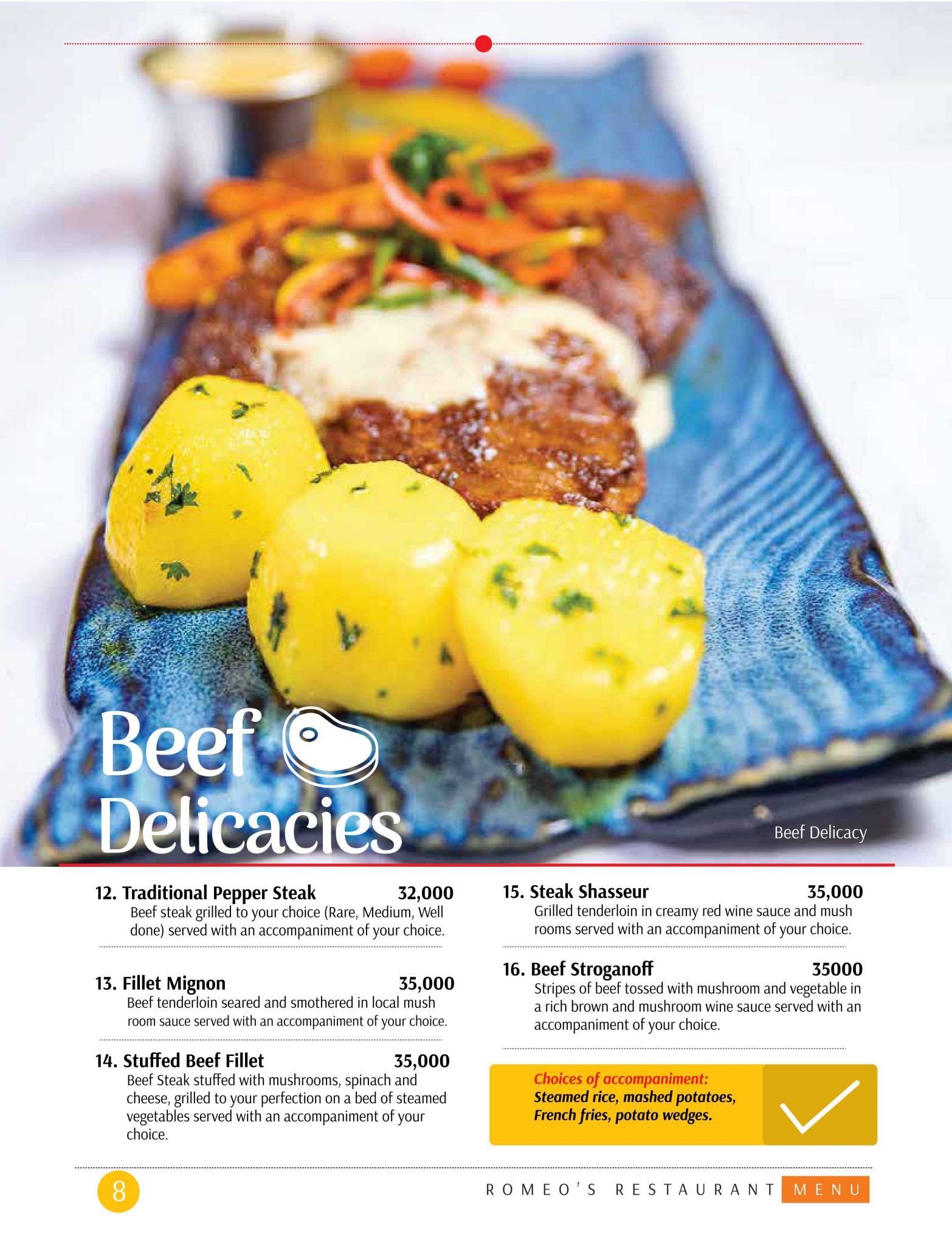 LOUNGE BITES - ROMEO'S RESTAURANT MENU